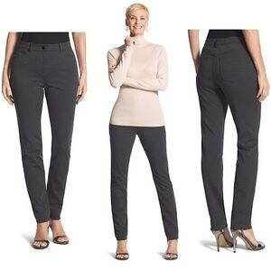 Chico's Peyton So Slimming Stretch Pants Gray 2.5 / 14‎ Short